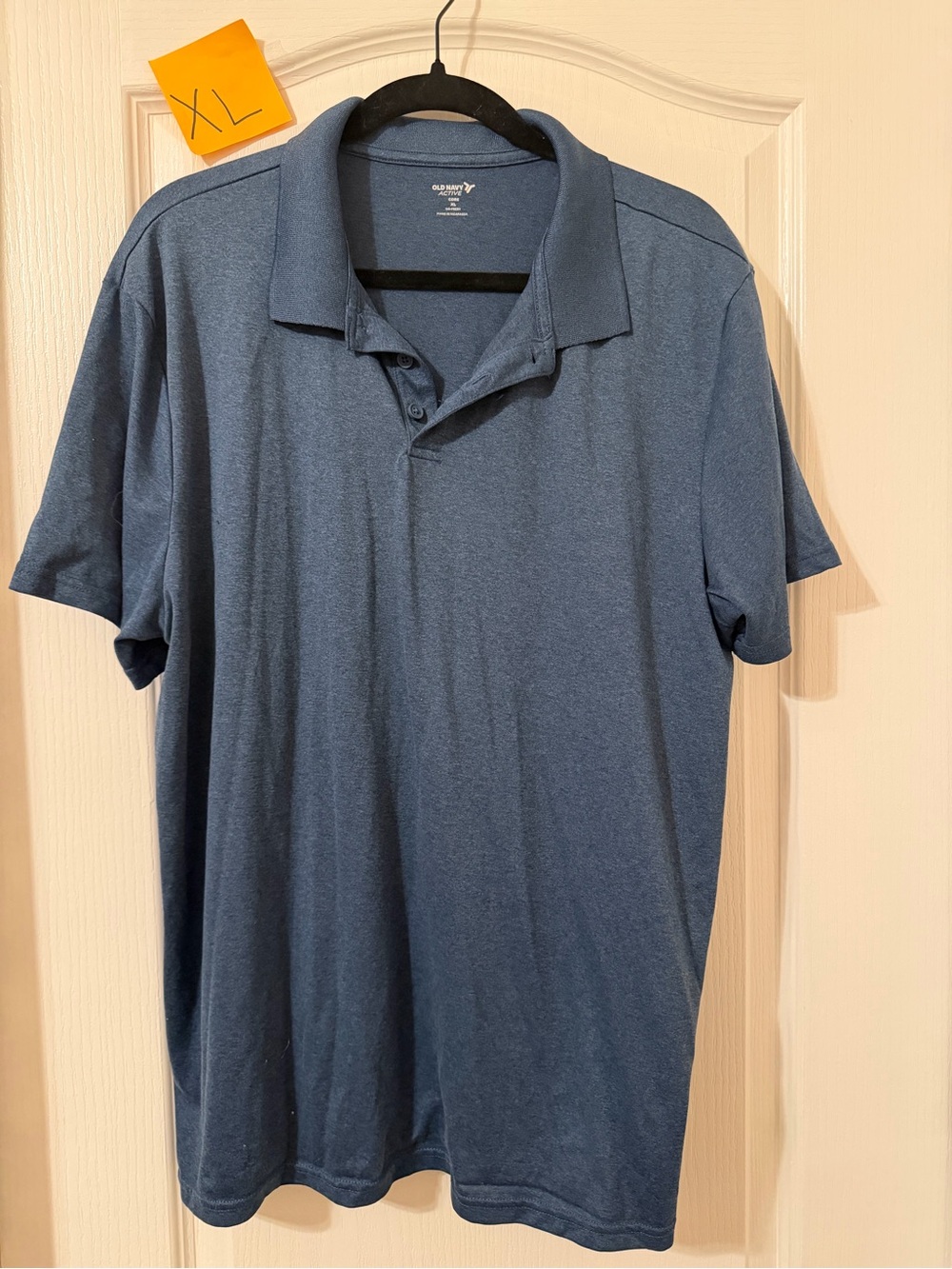 Old Navy Men's Heathered Navy Polo